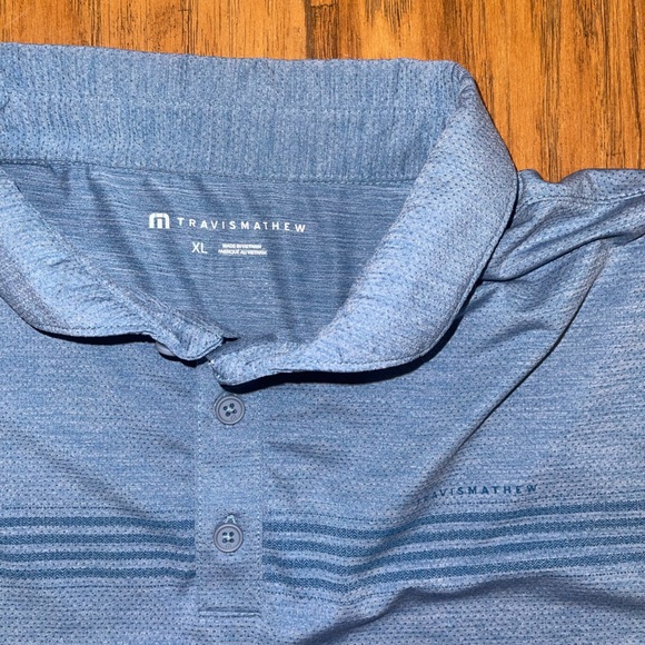 Travis Mathew Blue Polo Shirt golf top size XL men’s - Picture 5 of 5